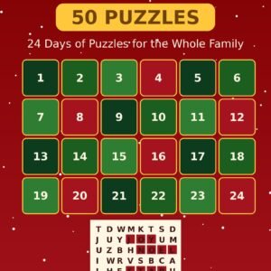 Christmas Advent Countdown: 24 Days of Puzzles (50 Puzzles)