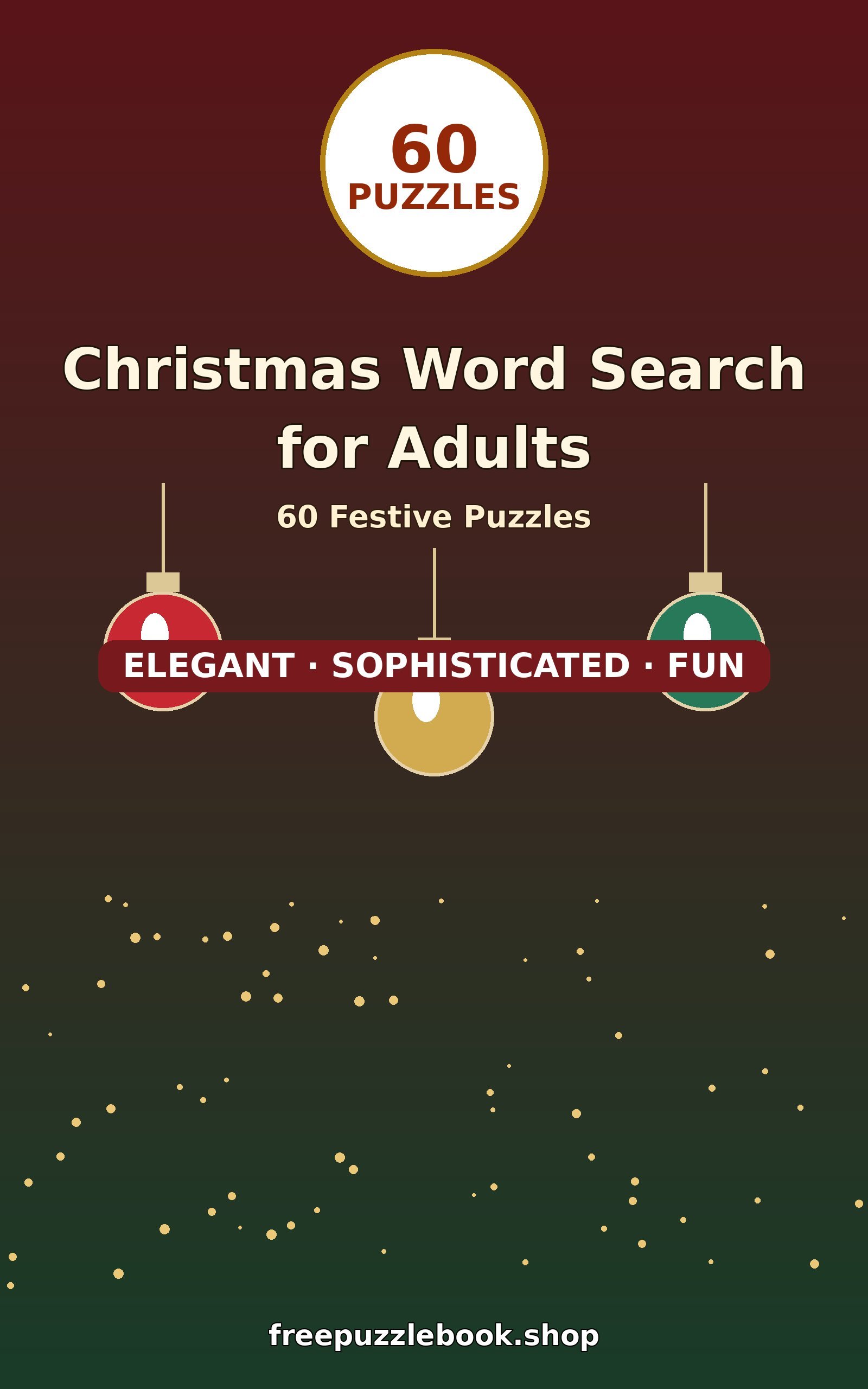 Christmas Word Search for Adults: 60 Festive Puzzles (60 Puzzles)