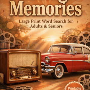 Nostalgic Memories: Large Print Word Search for Adults & Seniors (100 Puzzles)