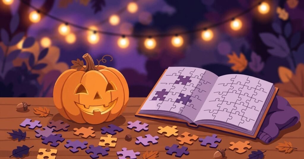 Spooky Halloween Puzzle Party: The Printable Book Your October Needs
