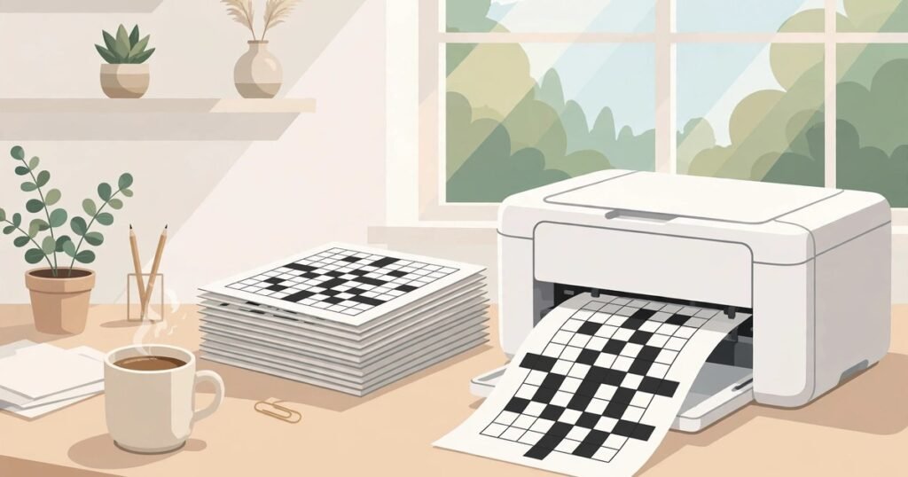 How to Print Puzzle Books at Home: Crisp Pages, Zero Wasted Ink