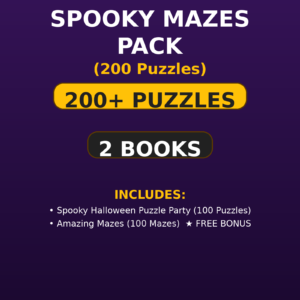 Spooky Mazes Pack (200 Puzzles)