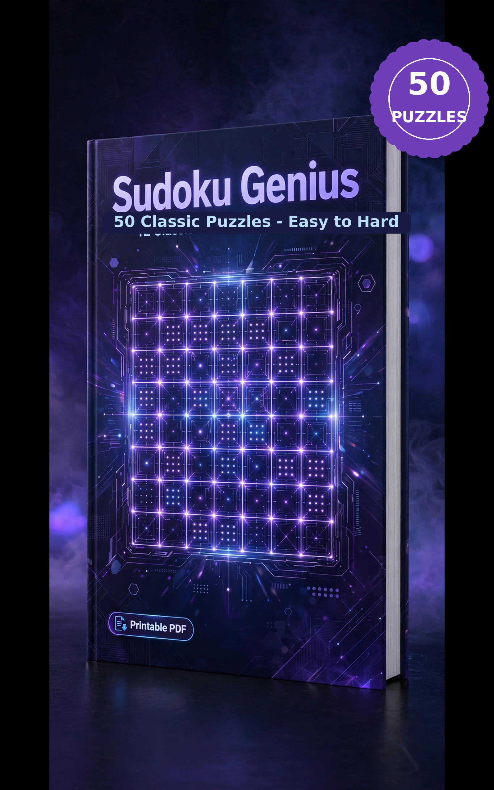 Sudoku Genius: 50 Classic Puzzles from Easy to Hard