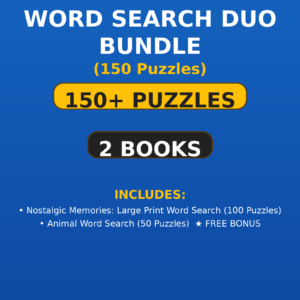 Word Search Duo Bundle (150 Puzzles)