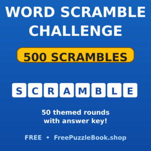 Word Scramble Challenge (500 Scrambles)